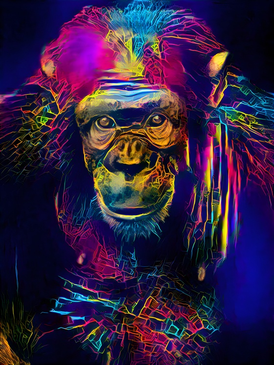 AI Neon Ape