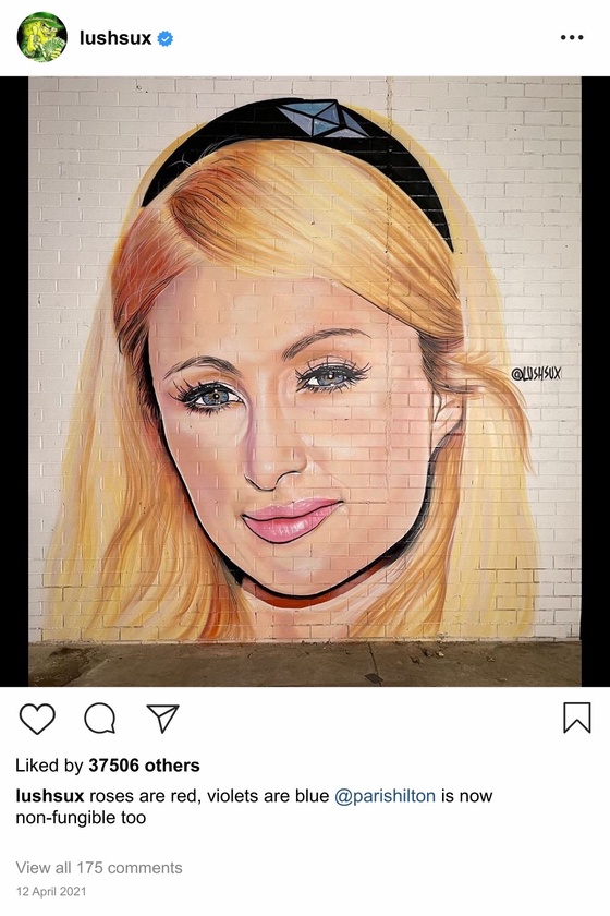 Lushsux #4288 - Mural Paris Hilton