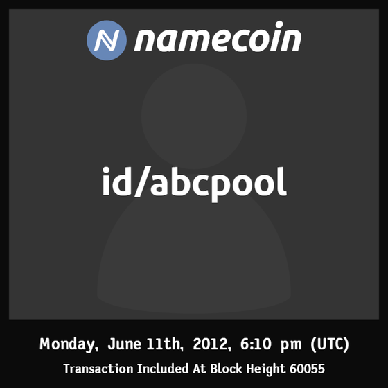 id/abcpool | 2012-06 | Namecoin Identity (id/ asset) |