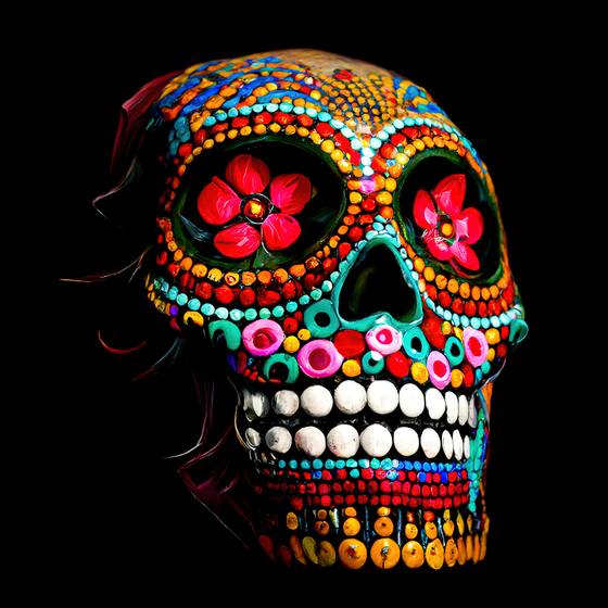 Dia De Los Muertos Sugar Skull