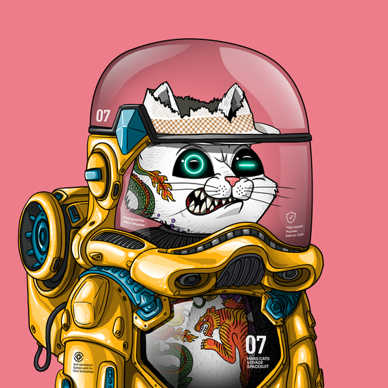 Mars Cat in Spacesuit #1392