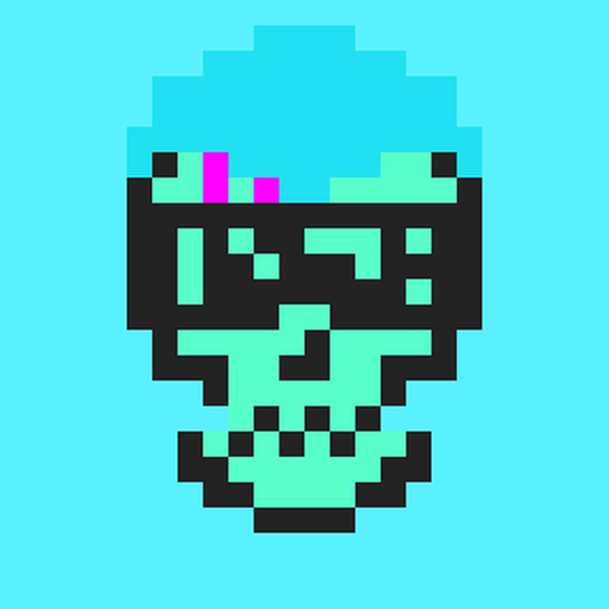 Cyber CryptoSkull #201