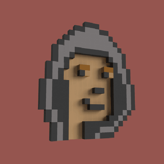True 3D 8-Bit CryptoPunk #6721