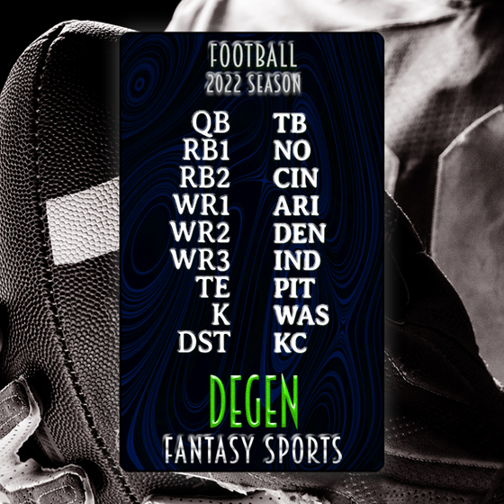 Degen Fantasy Sports FB 2022 #182