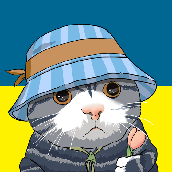 Puzzled cat #7695