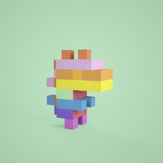 3D tiny dino #1004