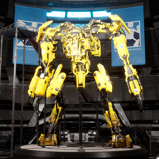 Boston Cybernetics Law Enforcer X-1000 Dynamic Yellow