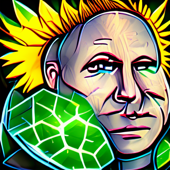 Solarpunk Portrait 1