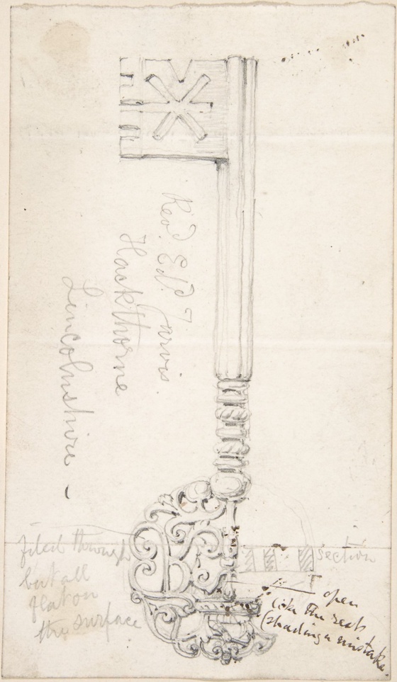 Key from Lincolnshire Church second half 19th century