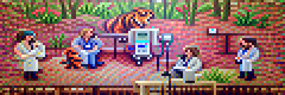 #624 The tigers are discussing at the hospital