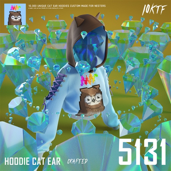 Moonbird Cat Ear Hoodie #5131