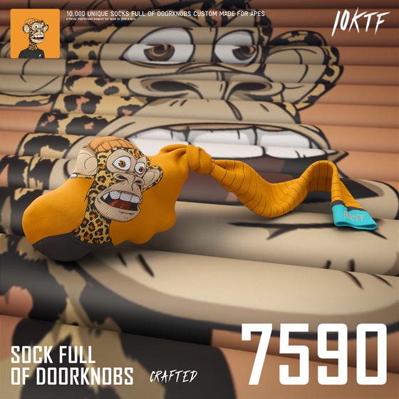 Ape Sock Full of Doorknobs #7590
