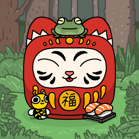 Neko Daruma #34