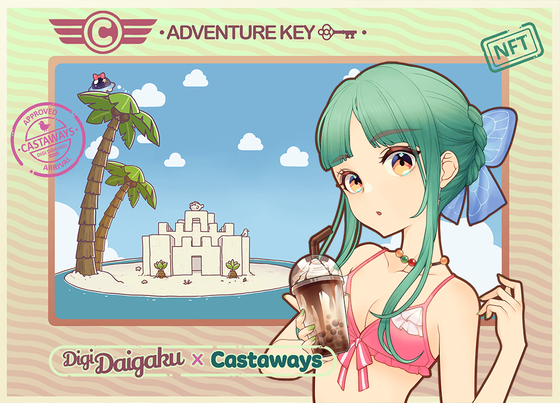 DigiDaigaku Genesis Adventure Key Castaways #1653 - Kasum