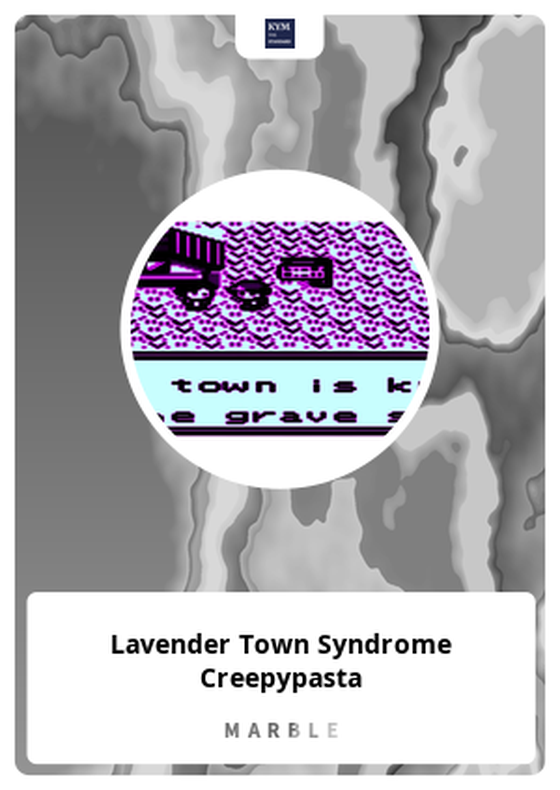 Lavender Town Syndrome Creepypasta