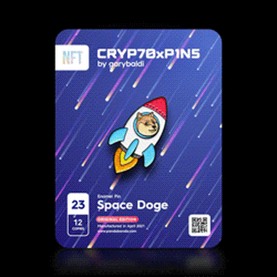 CRYPTOxPINS #23 Space Doge