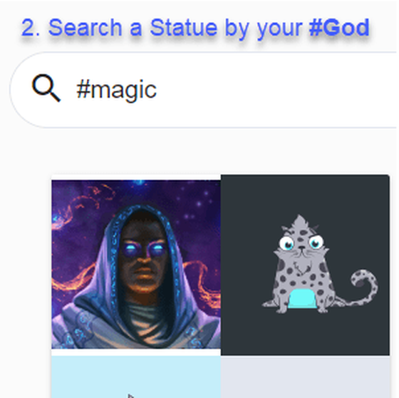 2. Search a Statue by your #God