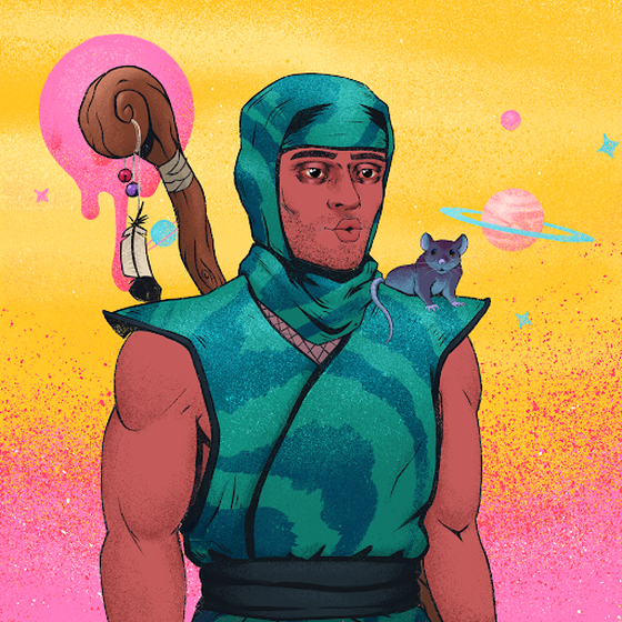Tie Dye Ninja #4725