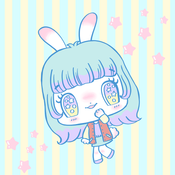 Retro Kawaii Rabbits #2