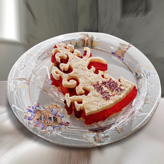 Porcelain Plate Pie Key 9