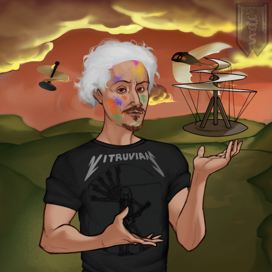 Inventors NFT #86 - Leonardo da Vinci