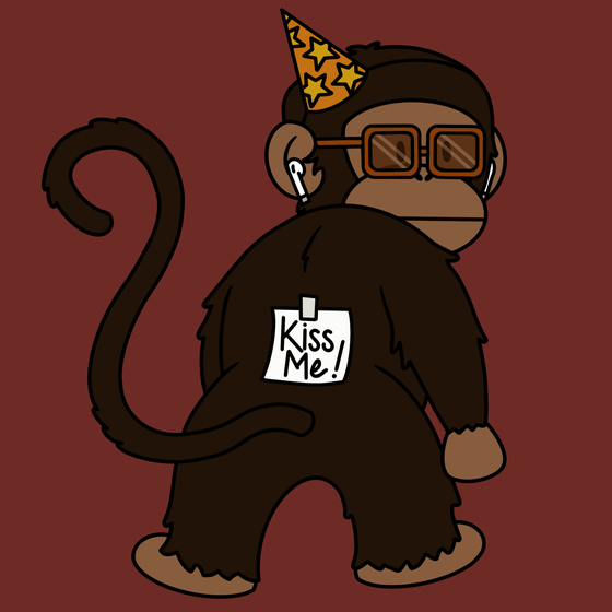 Kiss Me Monkey #9872