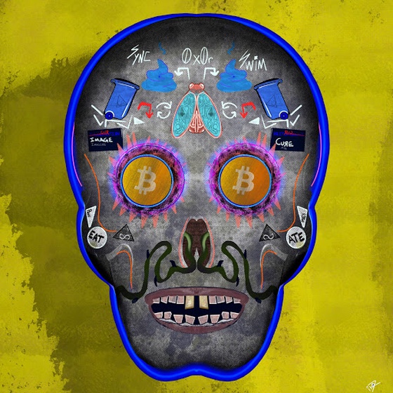 DΞFY Bitcoin Skull #3 of 4