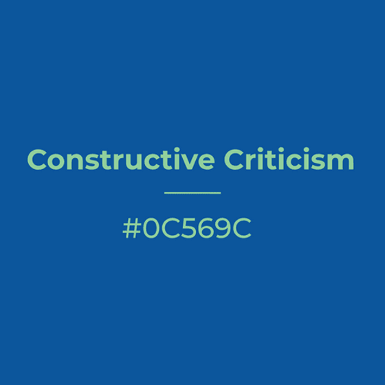 Constructive Criticism #0c569c