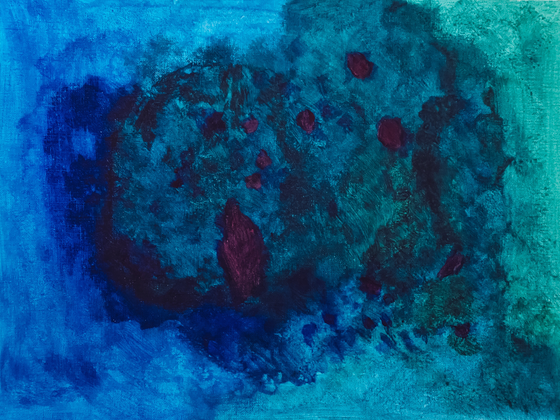 ULTRAMARINE #acrylics #paper #abstract #abstractart #painting 