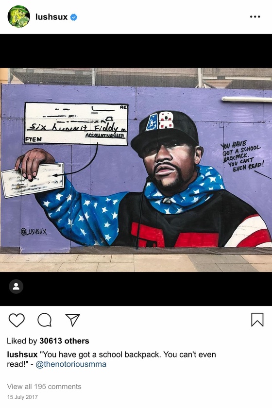 Lushsux #2695 - Mural Floyd Mayweather