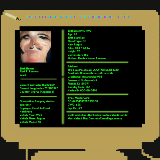 Terminal #3001