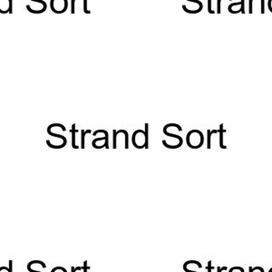 Strand Sort