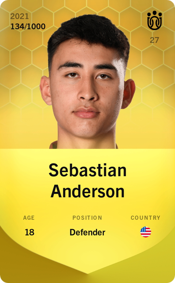 Sebastian Anderson 2021-22 • Limited 134/1000