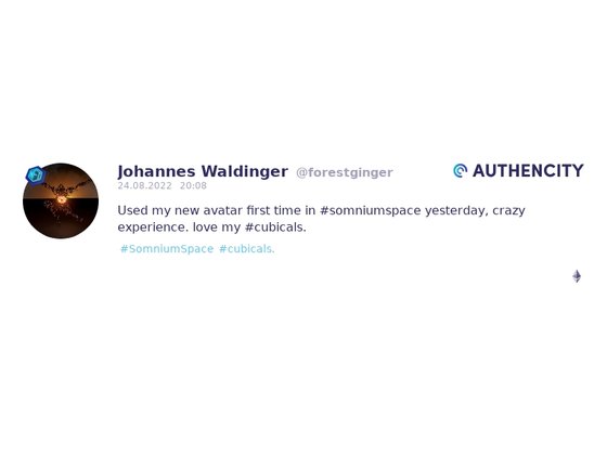 Authencity publication by Johannes Waldinger (@forestginger)