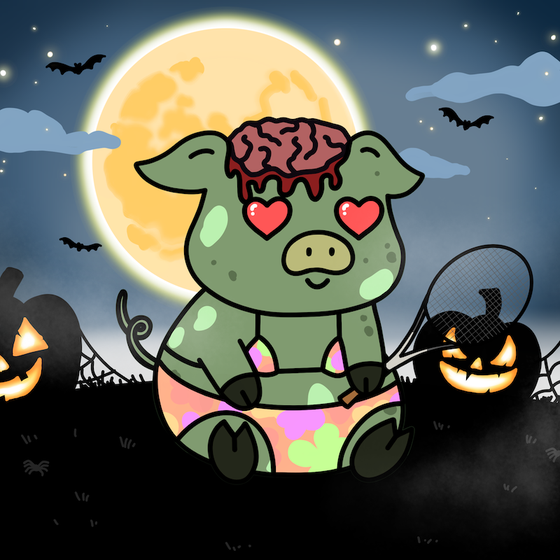 Zombie Piggie Palz #340 - Hawaii Helen