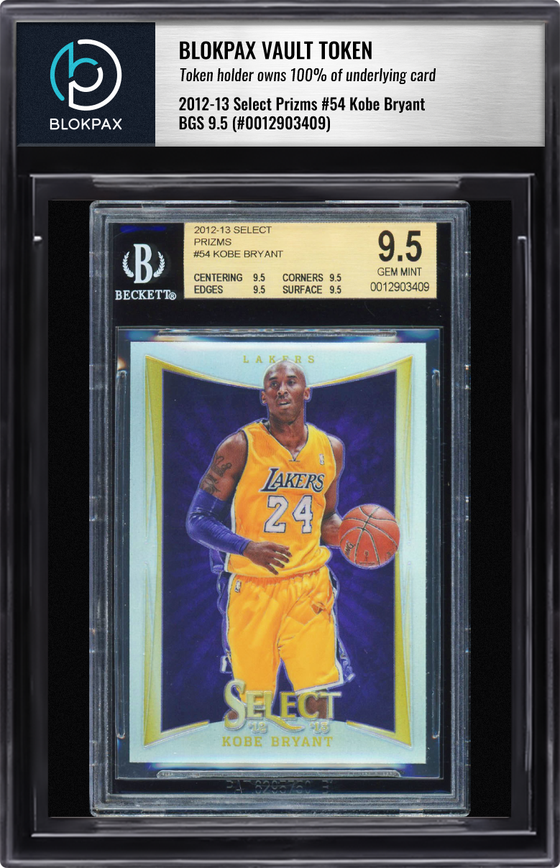 2012 Panini Kobe Bryant #54 - BGS 9.5 (Cert: 12903409)