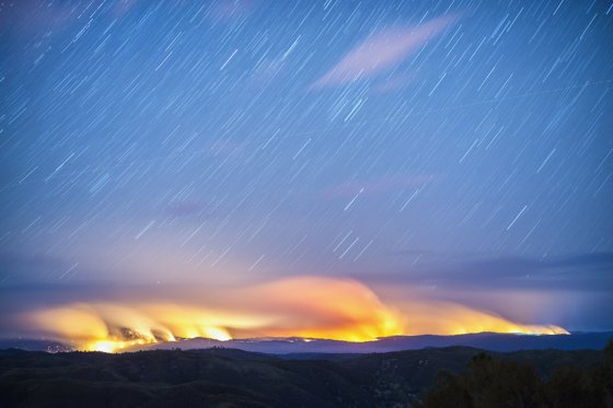 Rim Fire from Highway 49