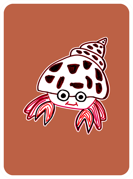 Happy Hermit Crab