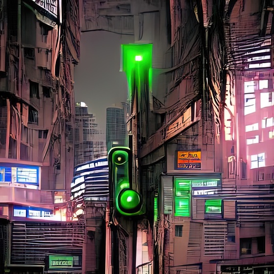 streets of cyberpunk city green light cBNiiarI18DG8GQsTTnF