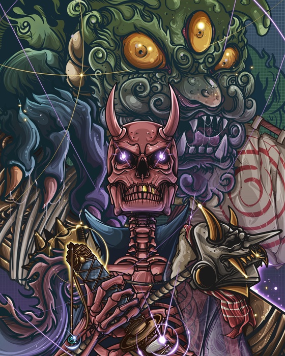 Skull n Foo Dog