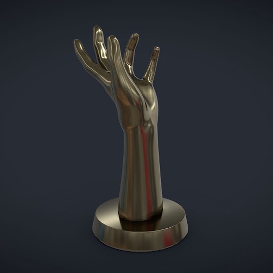 Giant Hand Bronze Statue