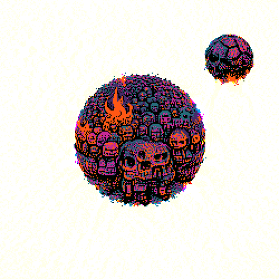 BURNING SKULLS PLANET