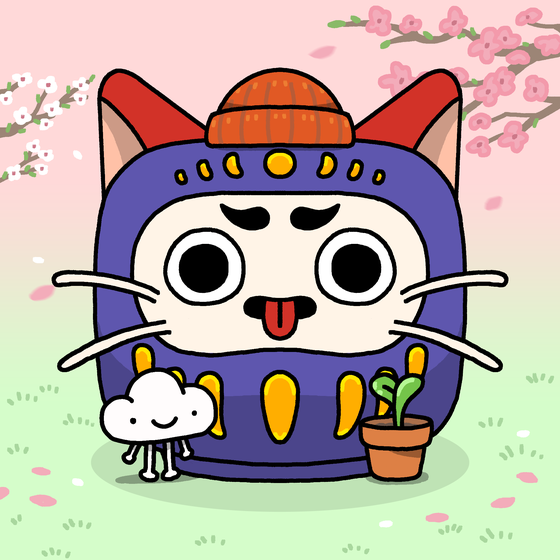 Neko Daruma #420