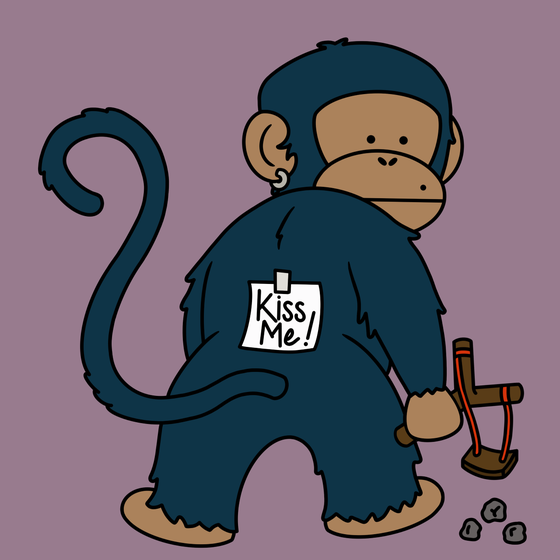 Kiss Me Monkey #1598