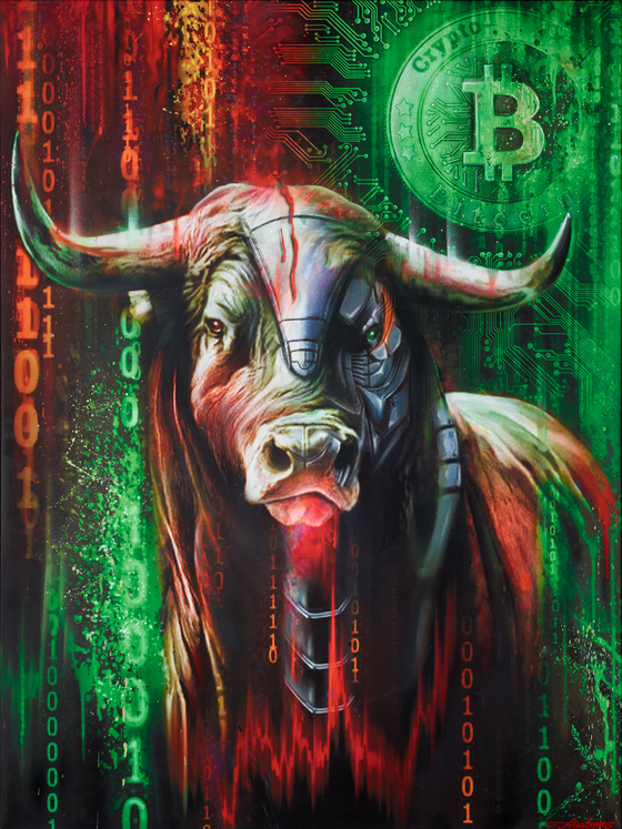 The Finance Bull: Reloaded - Hand Colored Lithography #2/10