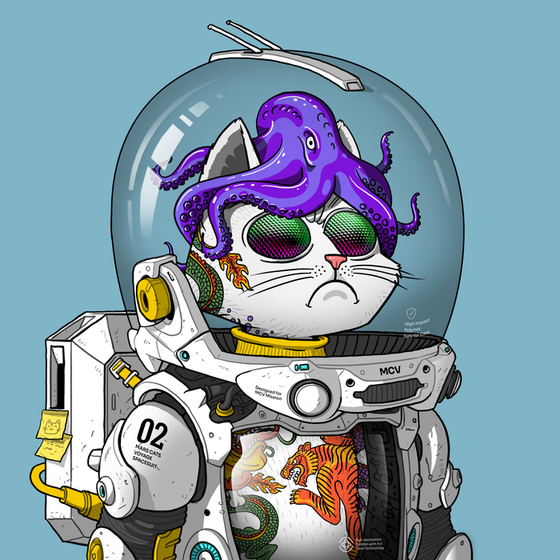 Mars Cat in Spacesuit #1068