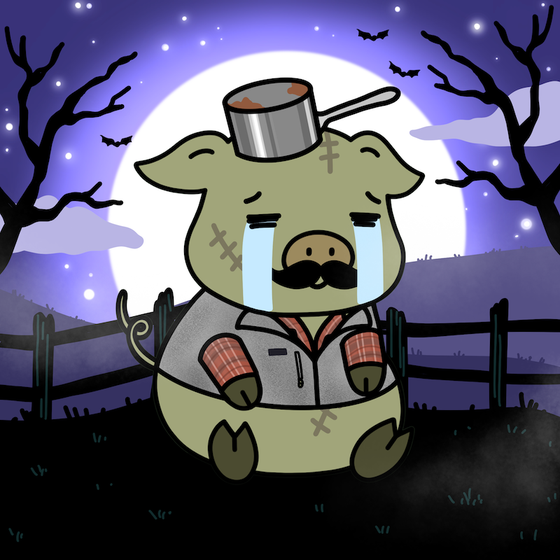 Zombie Piggie Palz #109 - Barney