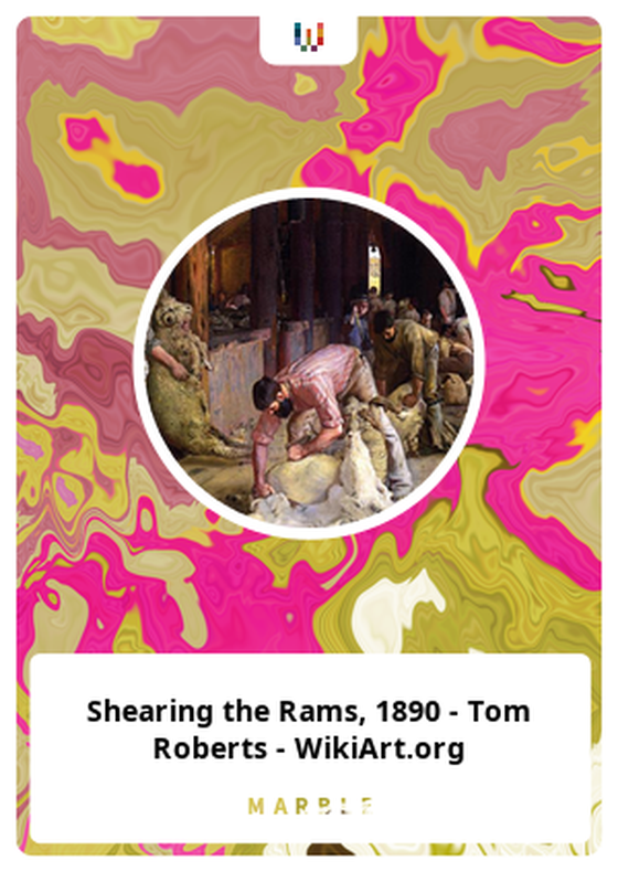 Shearing the Rams, 1890 - Tom Roberts - WikiArt.org