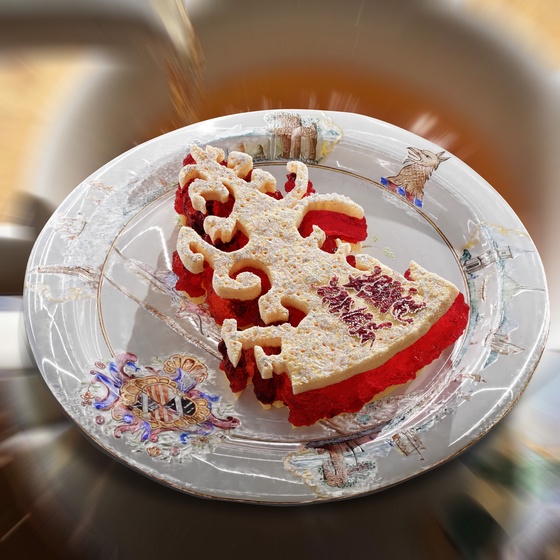 Porcelain Plate Pie Key 27