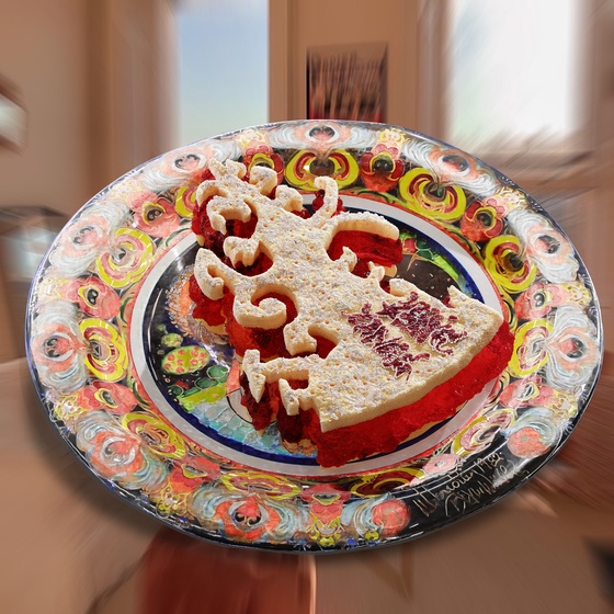 Ketchup Plate Pie Key 36